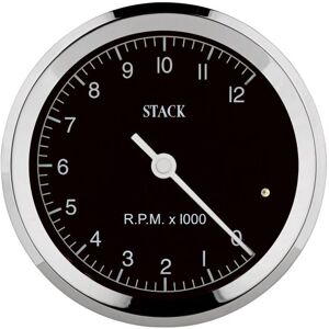 Stack ST200 Classic 80mm Tachometer - 0-12000rpm, Black  - Black