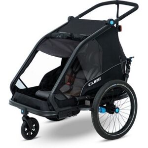 Cube Kids Trailer Double CMPT - Black