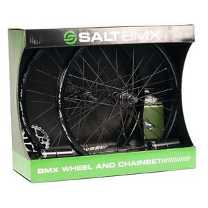 Salt Valon BMX Wheel/Chain Set (Black)  - Black