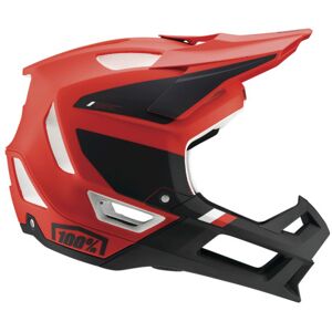 100% Trajecta Fidlock Full Face MTB Helmet - Cargo Fluo Red / XLarge