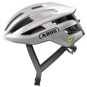 Abus PowerDome MIPS Road Bike Helmet - Gleam Silver / Small / 51cm / 55cm