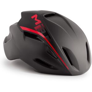 MET Manta Road Cycling Helmet - Black Shaded Red / Matt / Small / 52cm / 56cm