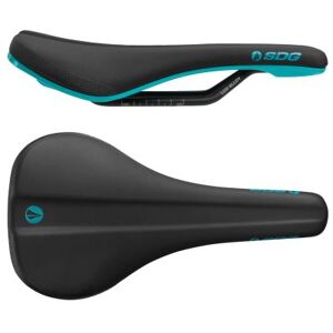 SDG Bel Air 3.0 LUX Alloy Rail Saddle - Black / Turquoise