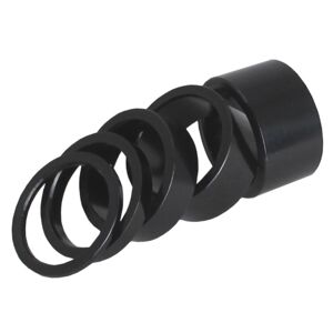 KranX Alloy 1 1/8" Headset Spacers - Black / 15mm