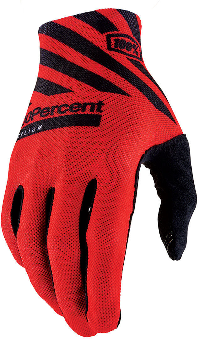 Photos - Cycling Gloves 100 Celium Bicycle Gloves Unisex Black Red Size: S huglo20502417s