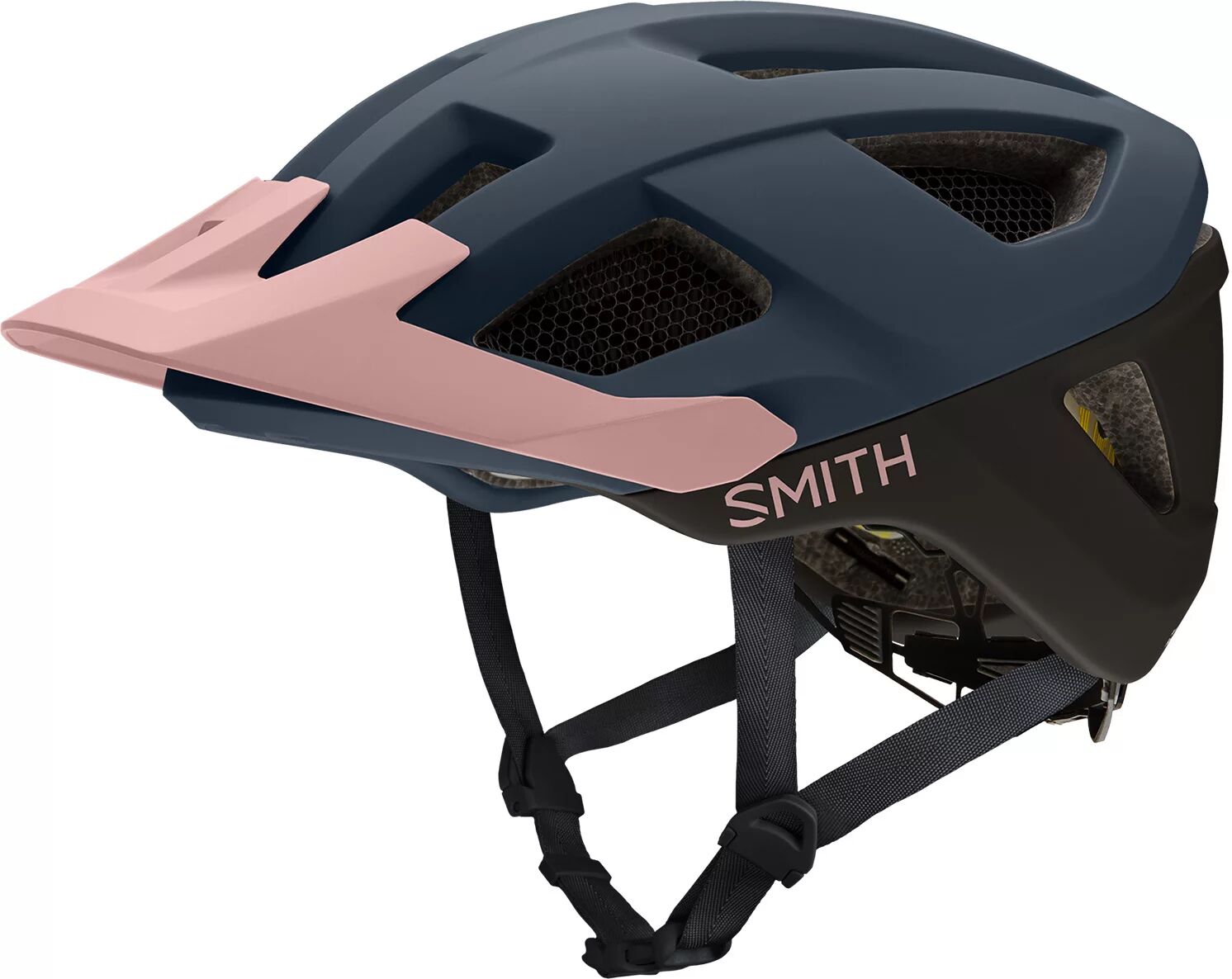 Photos - Motorcycle Helmet Smith Session MIPS Bike Helmet, Medium, MatteFrenchNavyBlckRckSlt 22fjlass 