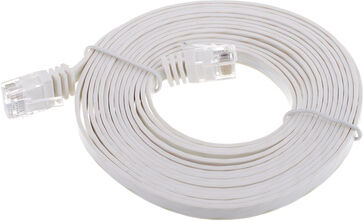 Lindy Cat6 Flach-Cable 3m White White