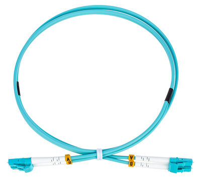 pro snake LWL Cable LC-LC Duplex 1m OM3 Turquoise