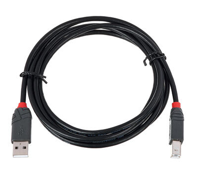 Lindy USB 2.0 Cable Typ A/B 2m Black
