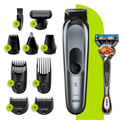 Braun »10-in-1 Multi-Grooming-Kit 7 MGK7221« multifunctionele trimmer  - 74.99 - grijs