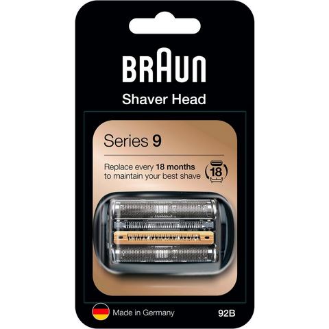 Braun reserveonderdeel 92 B, zwart, compatibel met Series 9 scheerapparaten  - 59.99 - zilver