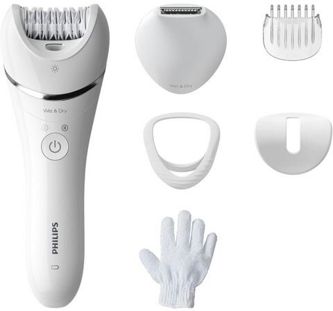 Philips epilator BRE715/00, opzetstukken: 4 St.  - 79.99 - wit