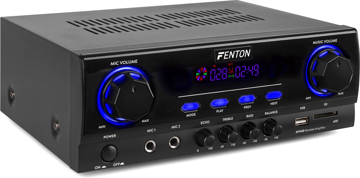 Fenton Av440 Karaoke-Verstärker Mit Multimedia-Player