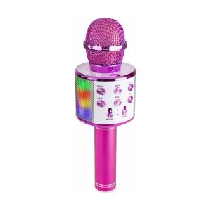 Karaoke Mikrofon til børn med indbygget lysshow, højttaler, MP3 og Bluetooth - P