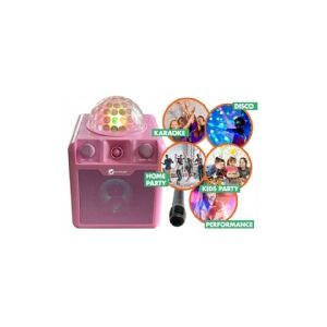 iDance N-GEAR Disco Block 410 - Festhøjttaler - til transportabel brug - trådløs - Bluetooth - 2-vejs - pink