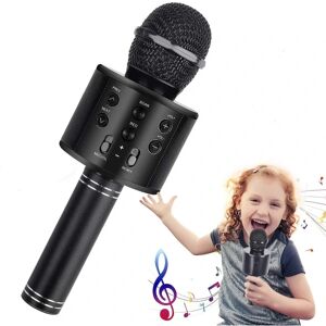 Mikrofon, Trådløs Bluetooth Karaoke Mikrofon Børn, Bærbar 4-i-1 håndholdt mikrofonmaskine, Ktv-afspiller til hjemmet med højttaler og optager
