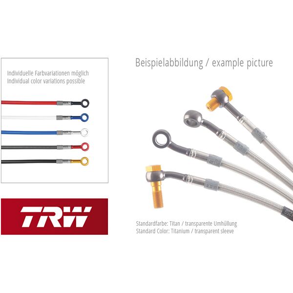 trw lucas steel flex set mch201v1, anteriore argento