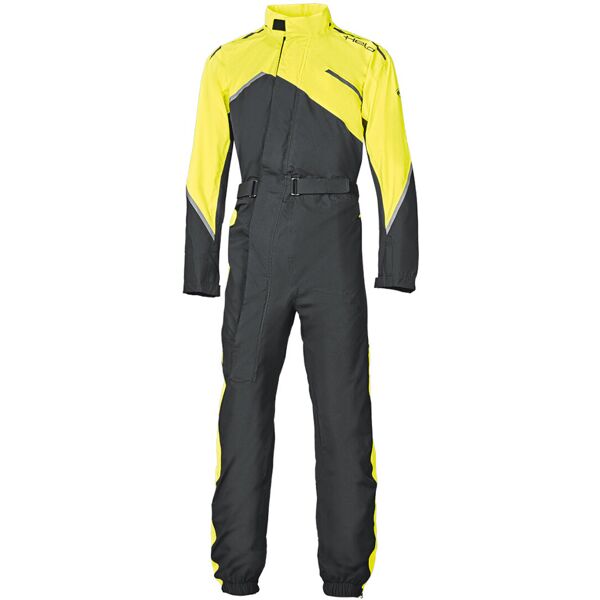 held monsun 2 costume da pioggia per moto monopezzo nero giallo 2xl