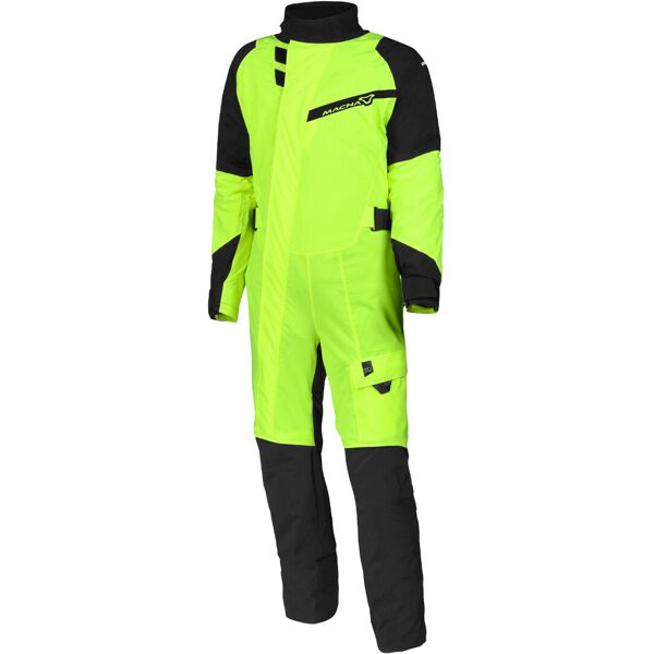 macna hydra 3.0 costume da pioggia per moto monopezzo nero giallo l