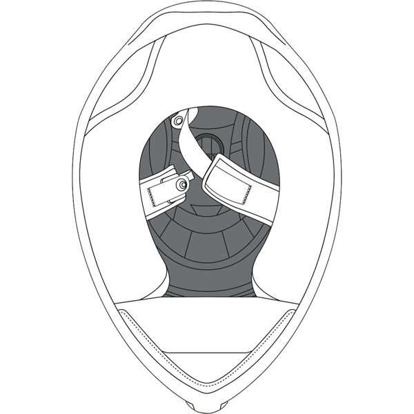 agv k-1 s cuscinetti corona casco nero l