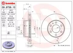 BREMBO Set freni a disco 8020584975817 IVECO DAILY