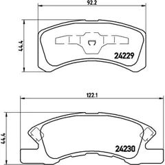 BREMBO Kit pastiglie freno anteriore 8020584060216 DAIHATSU CUORE