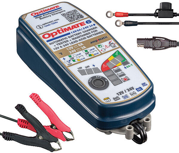 Caricatore e Mantenitore Batteria Tecmate OPTIMATE TM380 12v taglia un