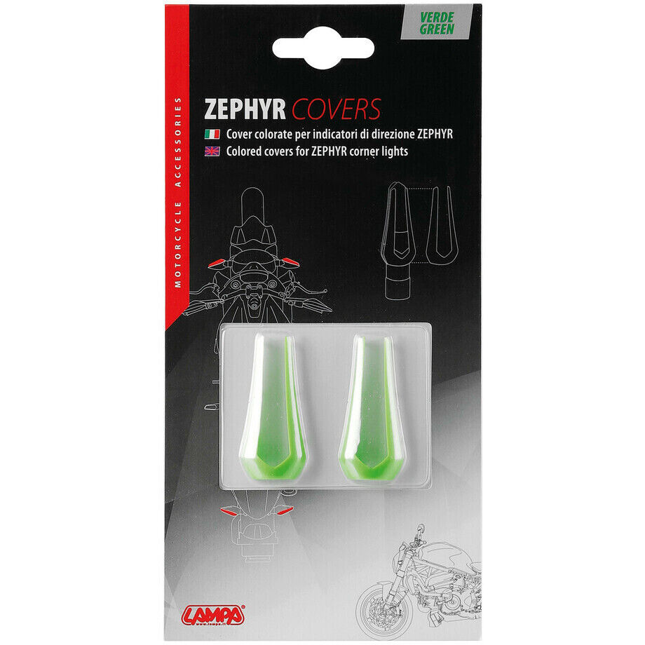 Cover Colorate per Frecce Lampa Modello Zephyr Verde taglia unica