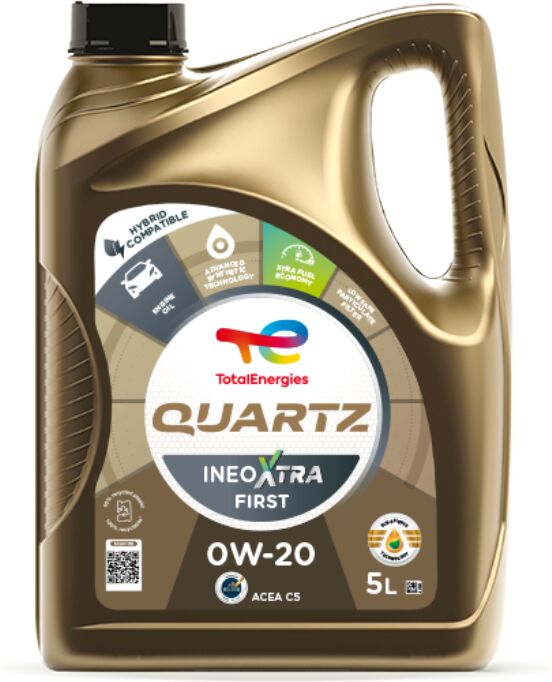 Olio Motore Diesel E Benzina Quartz Ineo Xtra Total 0w20 5 Litri