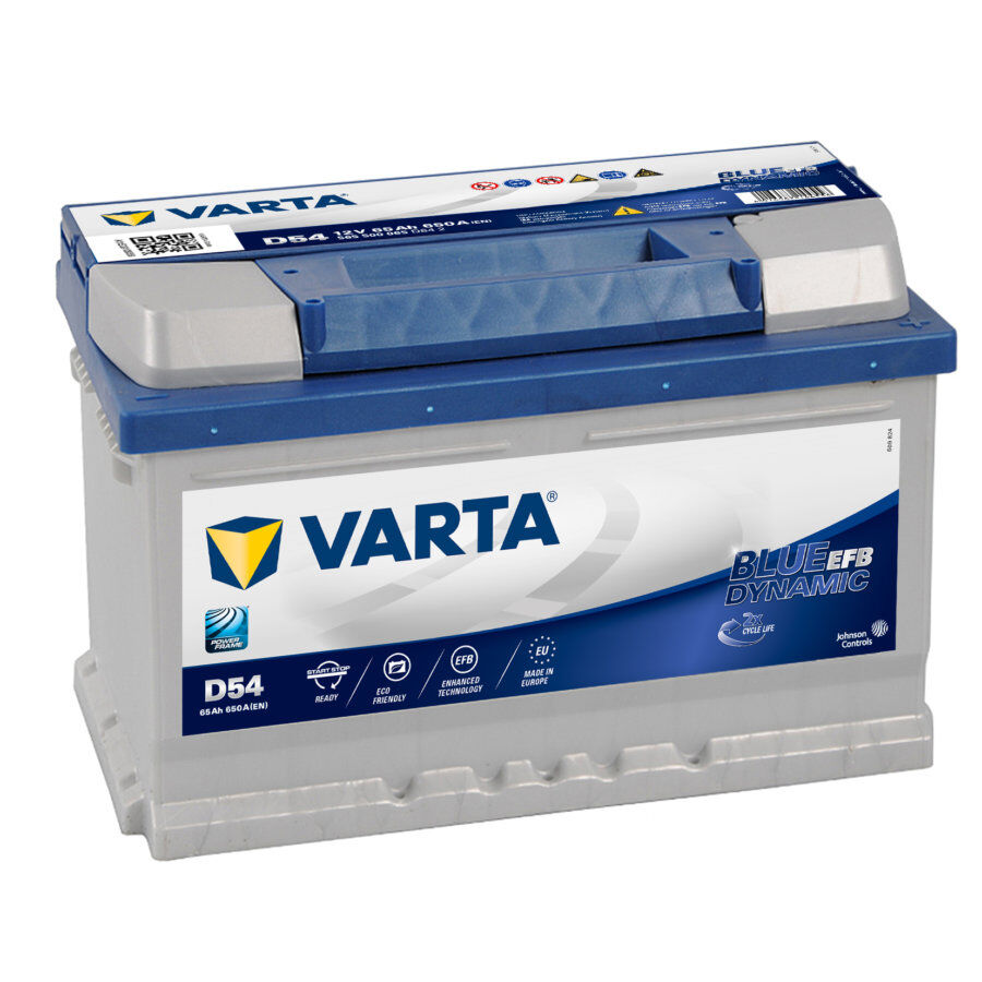 Batteria Auto Varta D54 Blue Dynamic Efb Start&stop 65 Ah - 650 A