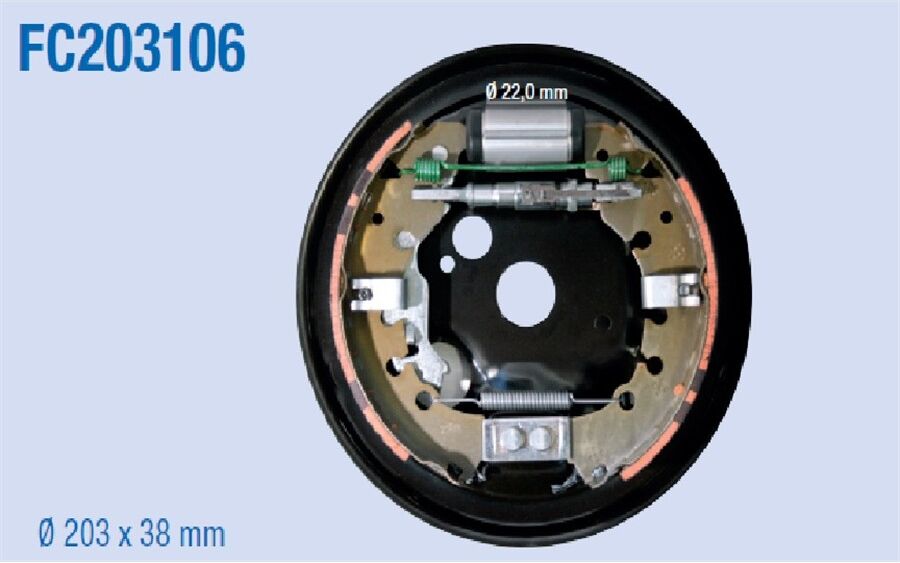 Ate tambur Kit Freni Tamburo Ate Fc203106