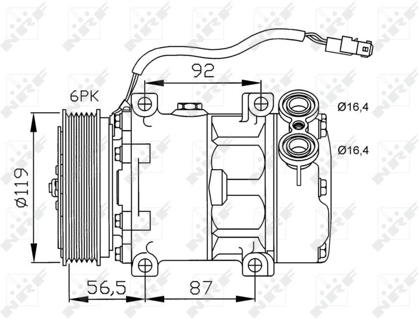 Compressore Aria Condizionata Nrf 32278 Easy Fit