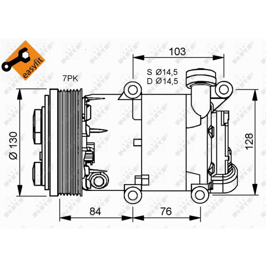 Compressore Aria Condizionata Nrf 32410 Easy Fit