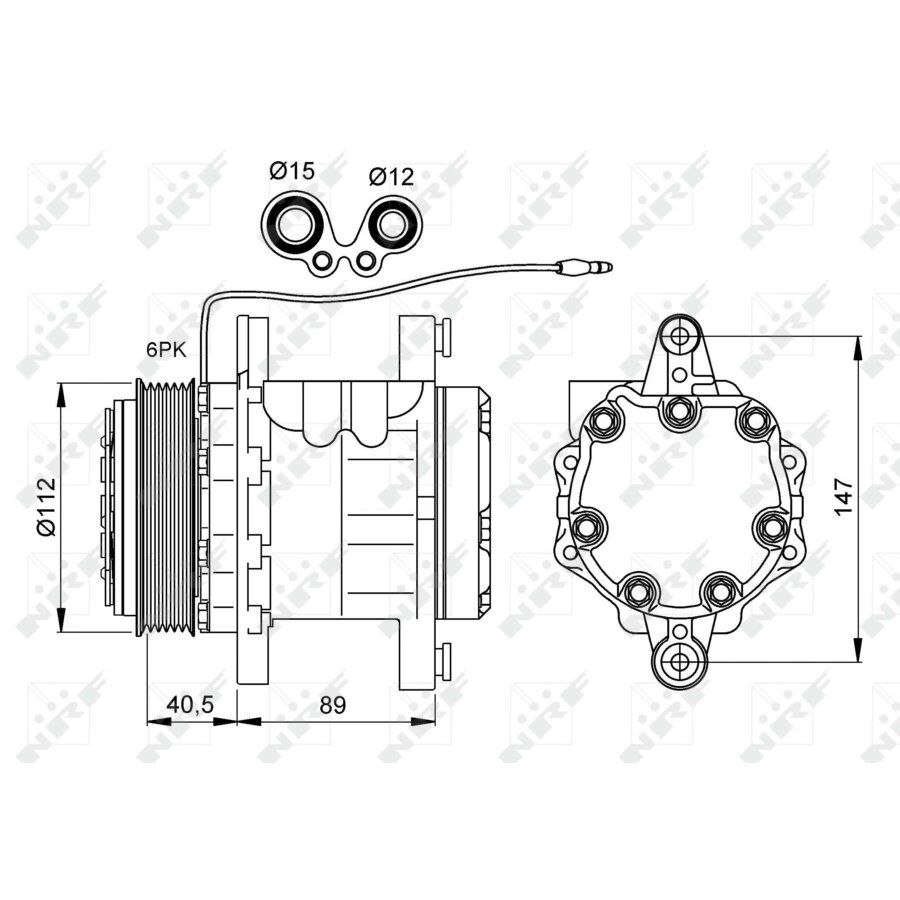 Compressore Aria Condizionata Nrf 32878 Easy Fit