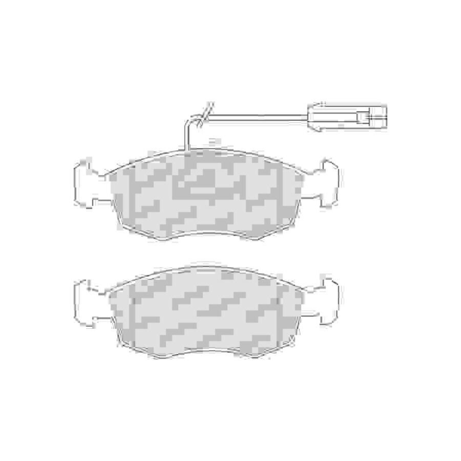 Kit Di 4 Pastiglie Freno Ferodo Fdb1121