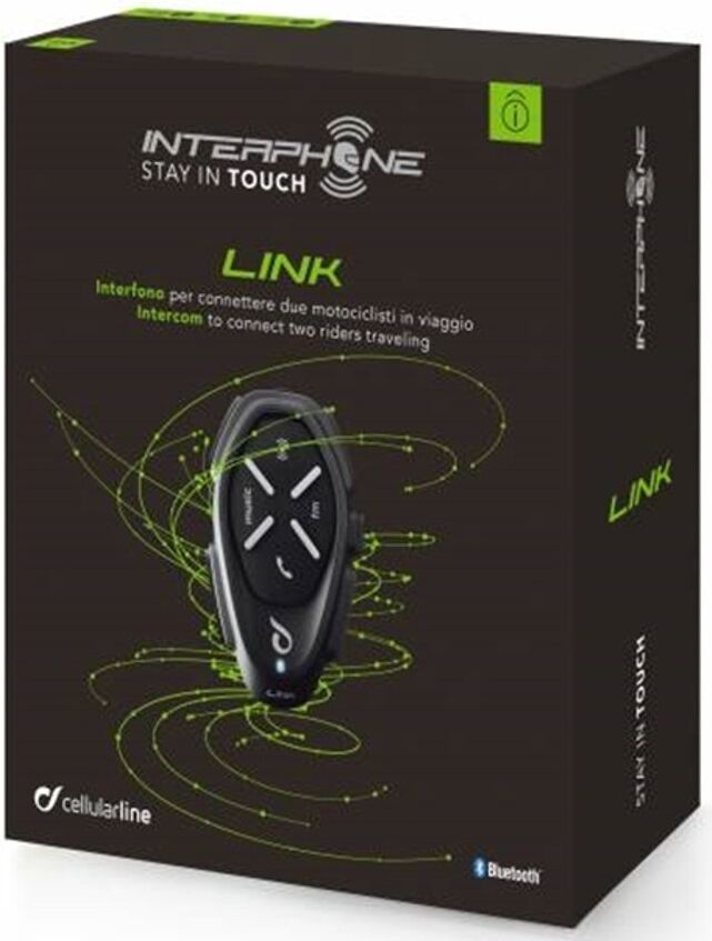 Interphone Link Sistema di comunicazione Bluetooth Nero unica taglia