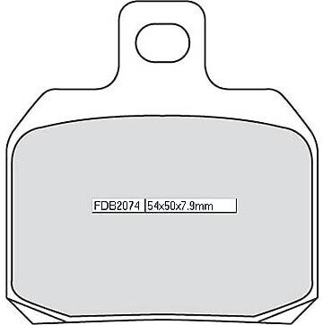 Ferodo Rivestimento freno  FDB 2074 Platino