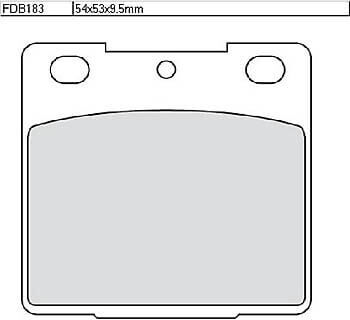 Ferodo Cuscinetto freno  FDB 183 Platinum