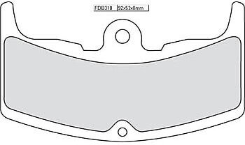 Ferodo Cuscinetto freno  FDB 310 Platinum