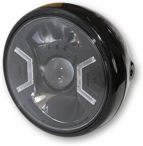 HIGHSIDER 7-pollici LED spotlight RENO TIPO 2 Nero