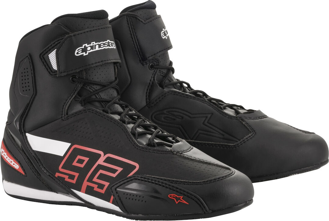 Alpinestars MM93 Austin Scarpe da moto Nero Bianco Rosso 38