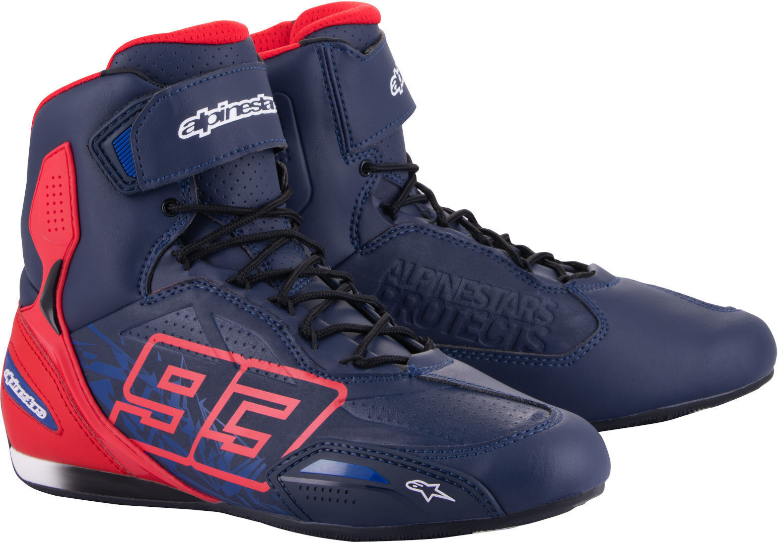 Alpinestars MM93 Austin Scarpe da moto Rosso Blu 39