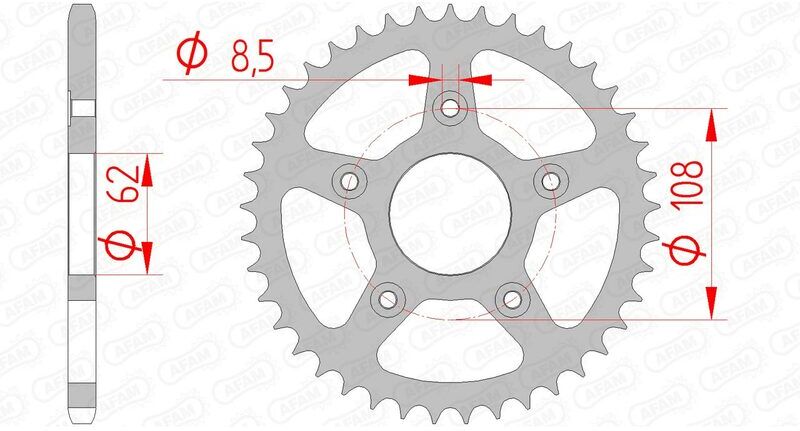 AFAM Corona standard in acciaio 44203 - 520