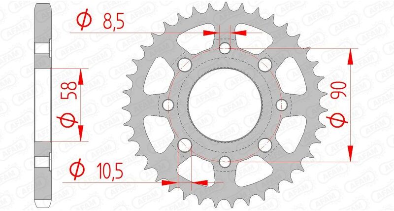 AFAM Corona standard in acciaio 10201 - 428