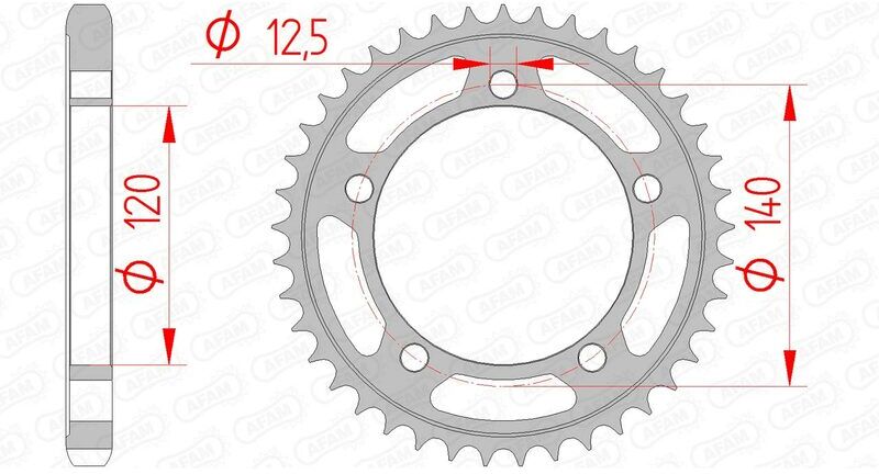 AFAM Corona standard in acciaio 14911 - 530