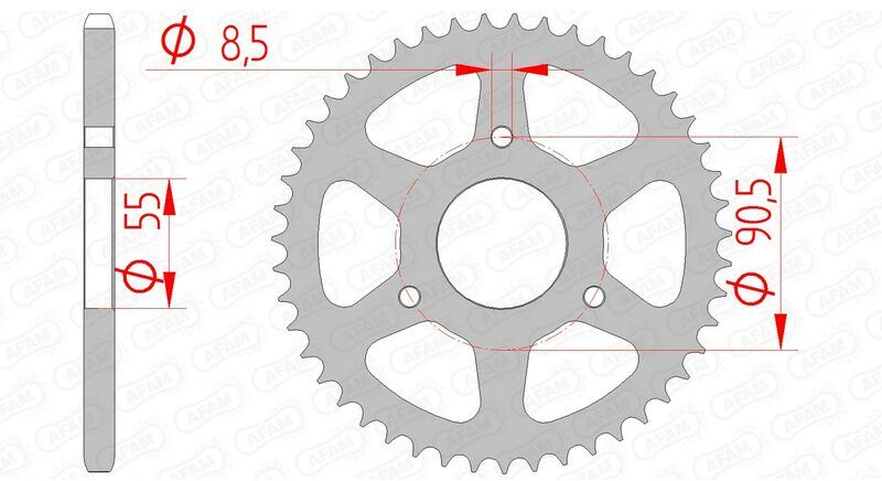 AFAM Corona standard in acciaio 80104 - 420