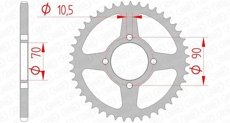 AFAM Corona standard in acciaio 16310 - 520