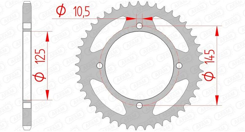 AFAM Corona standard in acciaio 12505 - 520