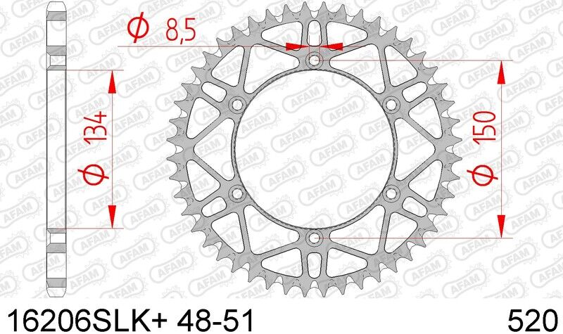 AFAM Corona antifango in acciaio 16206 - 520  260 mm