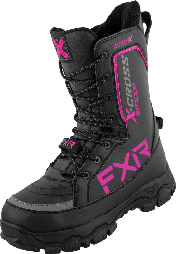 FXR X-Cross Speed Stivali per motoslitte Nero Rosa 37